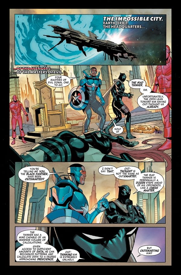 Interior preview page from AVENGERS #28 VALERIO SCHITI COVER