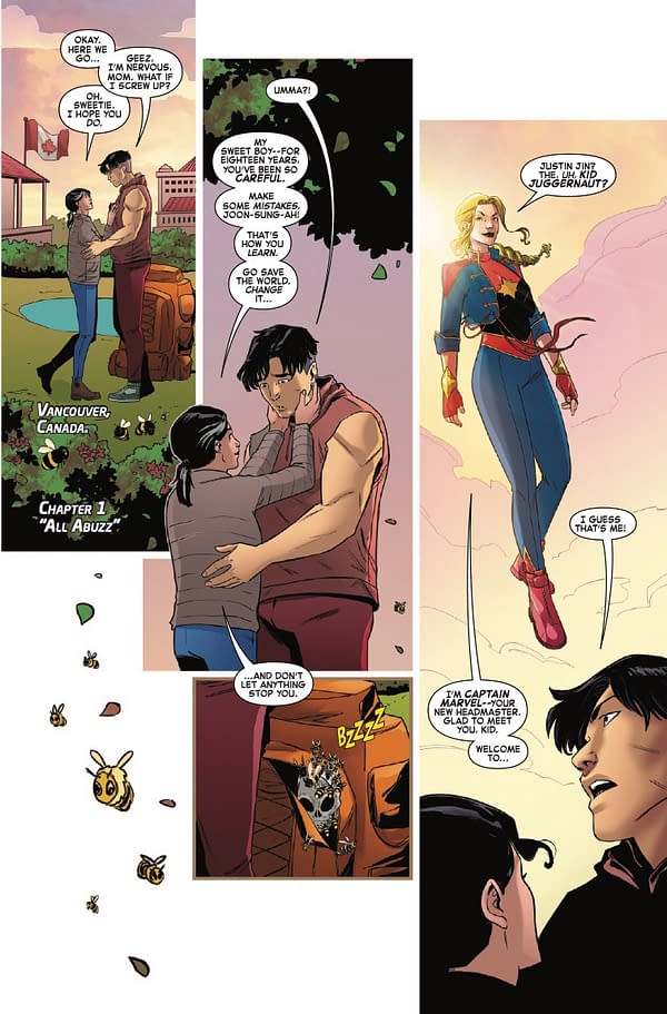Interior preview page from AVENGERS ACADEMY ASSEMBLE #1 STEPHEN BRYNE COVER