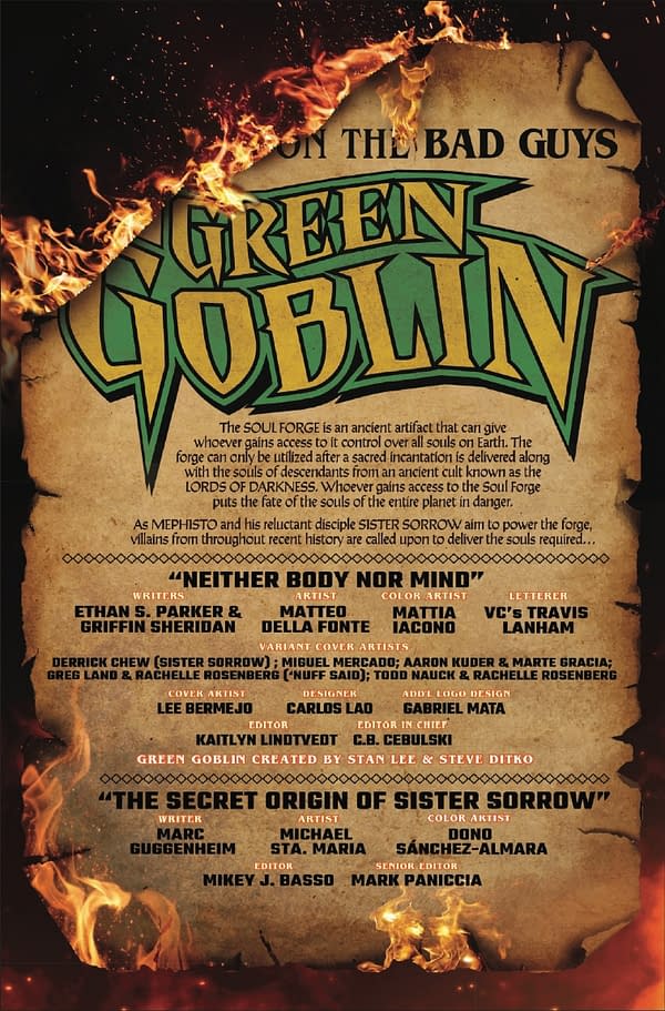 Interior preview page from BRING ON THE BAD GUYS: GREEN GOBLIN #1 LEE BERMEJO COVER
