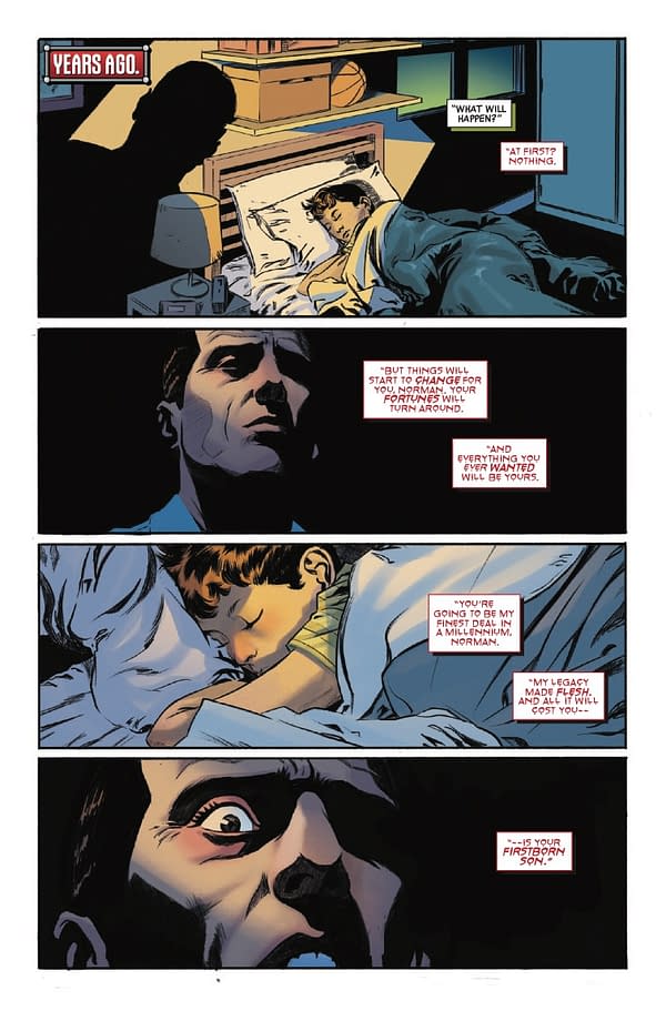 Interior preview page from BRING ON THE BAD GUYS: GREEN GOBLIN #1 LEE BERMEJO COVER