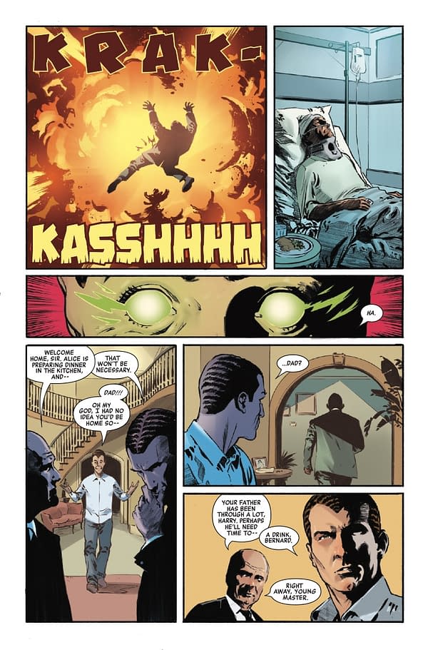 Interior preview page from BRING ON THE BAD GUYS: GREEN GOBLIN #1 LEE BERMEJO COVER