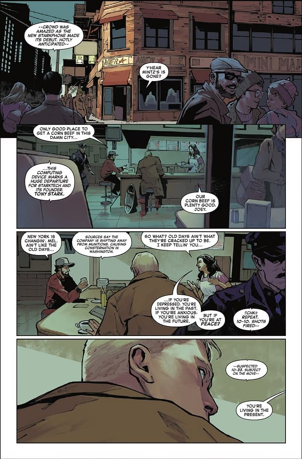 Interior preview page from CAPTAIN AMERICA #1 BEN HARVEY COVER