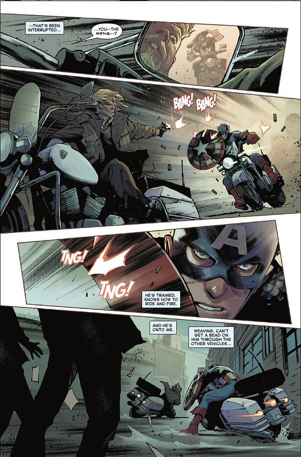 Interior preview page from CAPTAIN AMERICA #1 BEN HARVEY COVER