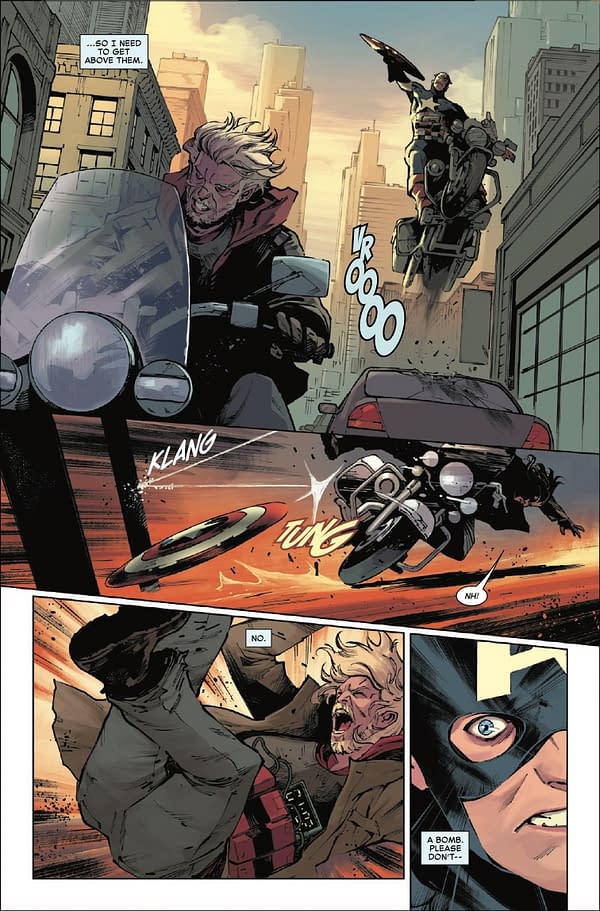 Interior preview page from CAPTAIN AMERICA #1 BEN HARVEY COVER
