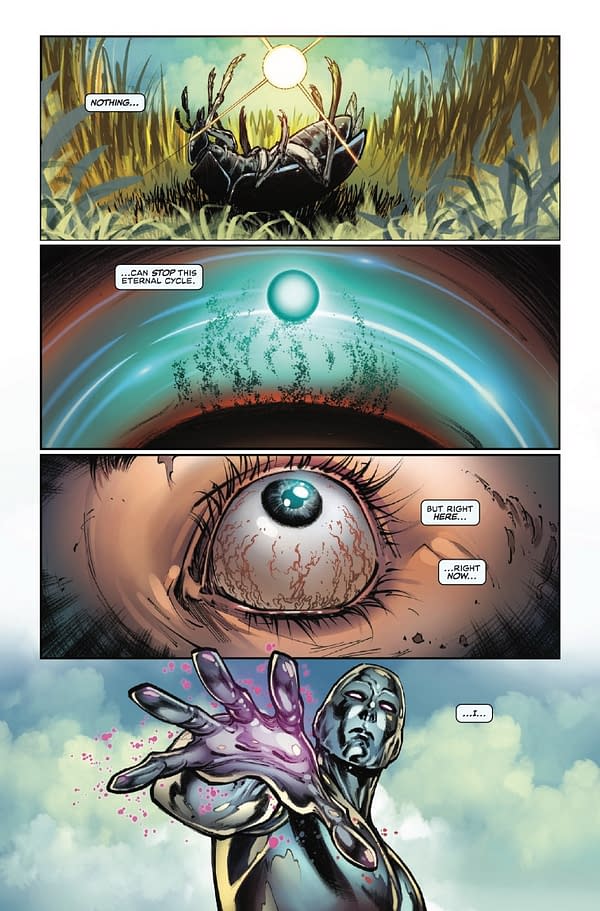 Interior preview page from DEATH OF THE SILVER SURFER #1 DIKE RUAN COVER