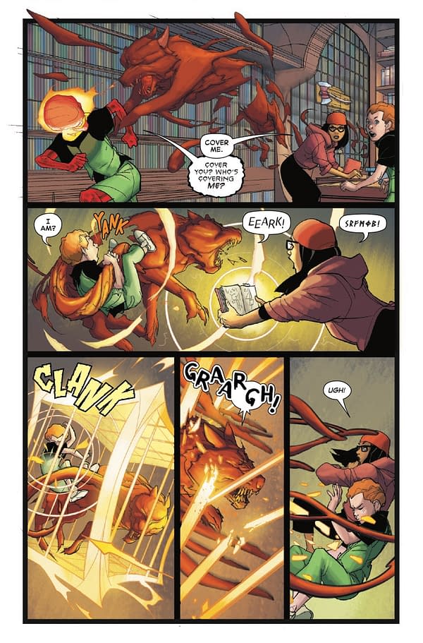 Interior preview page from DOOM ACADEMY #5 PABLO VILLALOBOS COVER