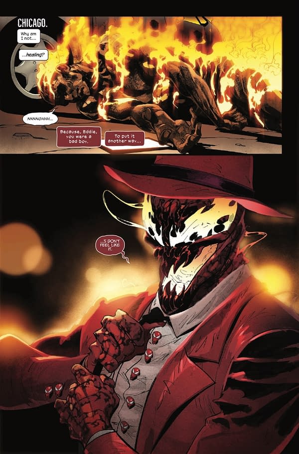 Interior preview page from EDDIE BROCK: CARNAGE #5 JESUS SAIZ COVER