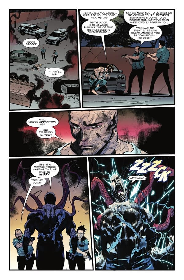 Interior preview page from EDDIE BROCK: CARNAGE #5 JESUS SAIZ COVER