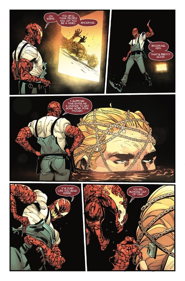 Interior preview page from EDDIE BROCK: CARNAGE #5 JESUS SAIZ COVER