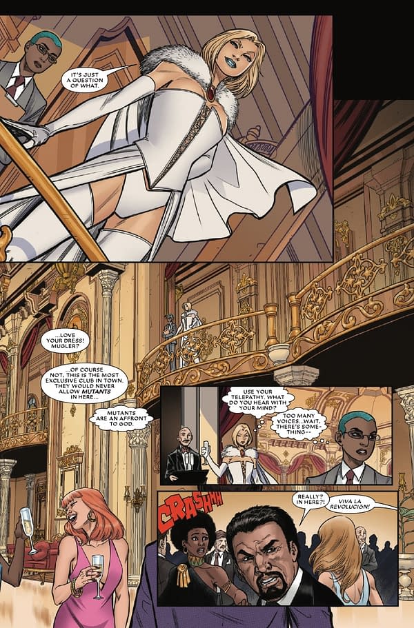 Interior preview page from EMMA FROST: THE WHITE QUEEN #1 DAVID NAKAYAMA COVER