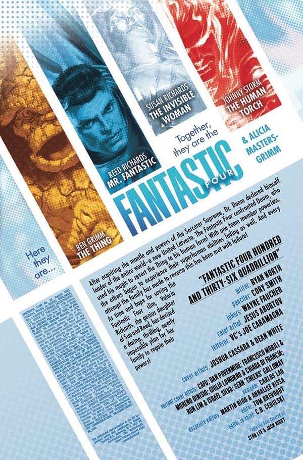 Interior preview page from FANTASTIC FOUR #33 JOSHUA CASSARA COVER