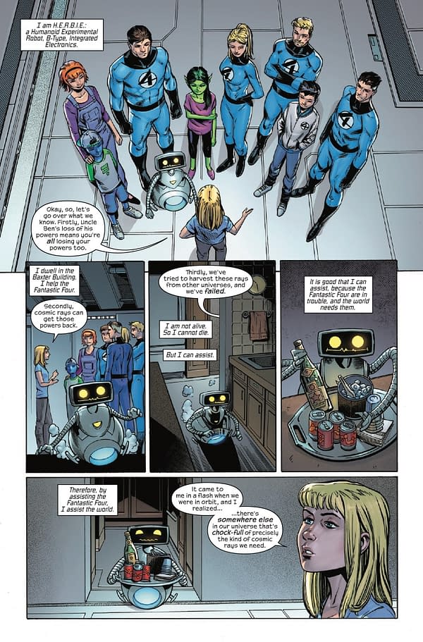 Interior preview page from FANTASTIC FOUR #33 JOSHUA CASSARA COVER