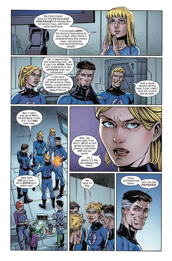 Interior preview page from FANTASTIC FOUR #33 JOSHUA CASSARA COVER