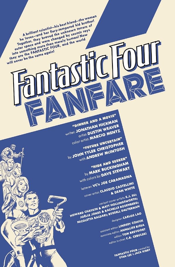Interior preview page from FANTASTIC FOUR: FANFARE #2 CLAUDIO CASTELLINI COVER