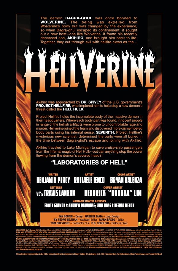 Interior preview page from HELLVERINE #7 KENDRICK "KUNKKA" LIM COVER