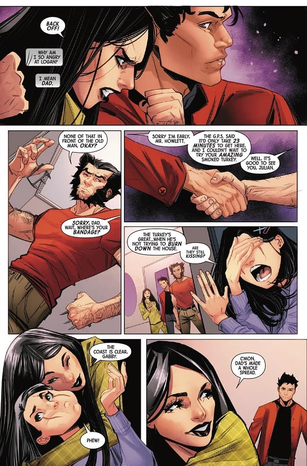 Interior preview page from LAURA KINNEY: WOLVERINE #7 ELENA CASAGRANDE COVER