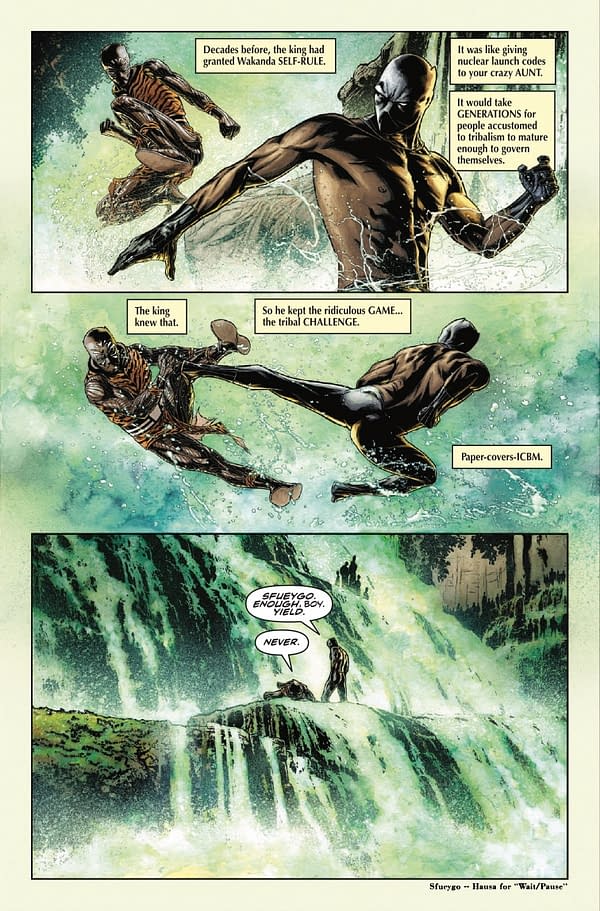 Interior preview page from MARVEL KNIGHTS: THE WORLD TO COME #1 JOE QUESADA COVER