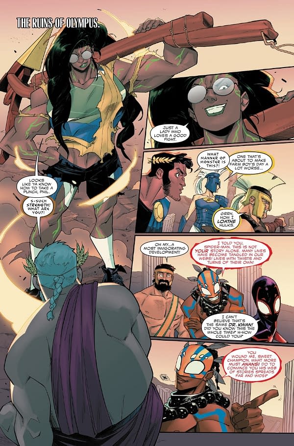 Interior preview page from MILES MORALES: SPIDER-MAN #34 FEDERICO VICENTINI COVER