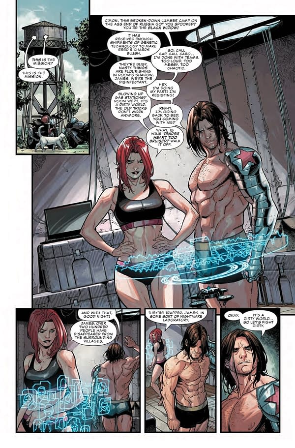 Interior preview page from NEW AVENGERS #1 STEPHEN SEGOVIA COVER