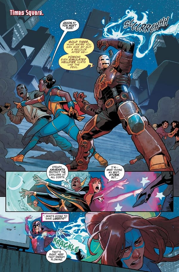 Interior preview page from NEW CHAMPIONS #6 GLEB MELNIKOV COVER