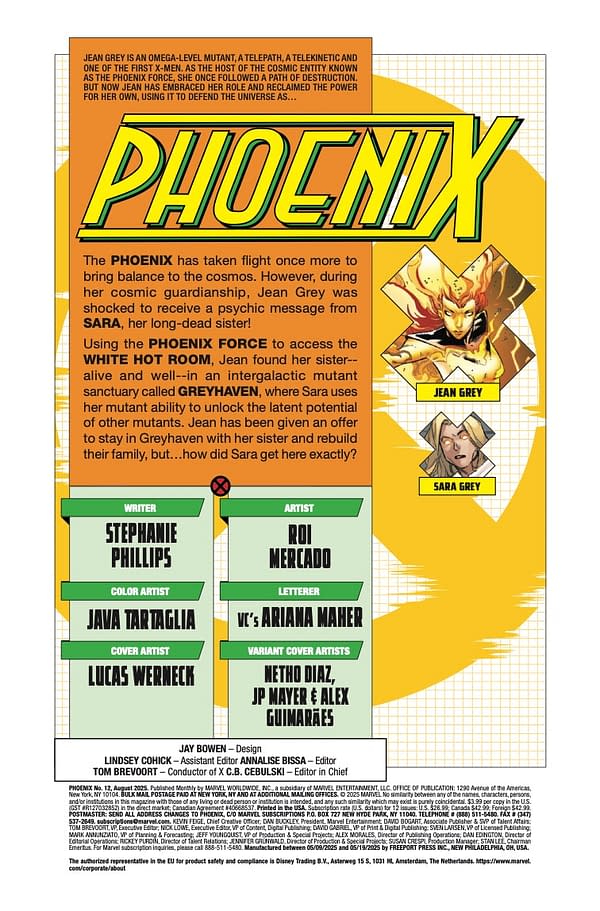 Interior preview page from PHOENIX #12 LUCAS WERNECK COVER