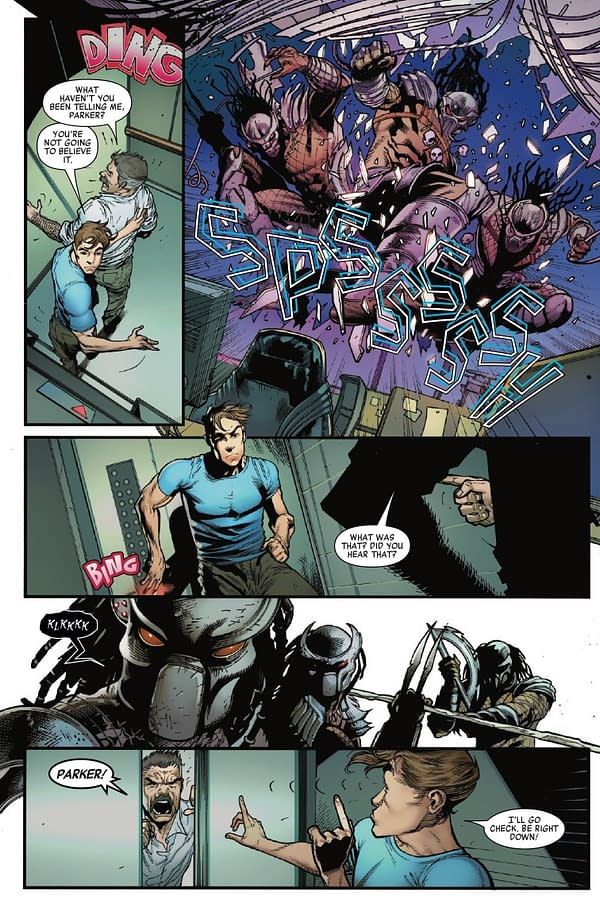 Interior preview page from PREDATOR VS. SPIDER-MAN #3 PAULO SIQUEIRA COVER