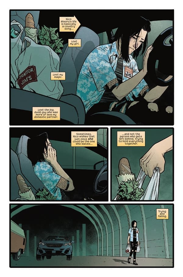 Interior preview page from RUNAWAYS #1 STEPHANIE HANS COVER
