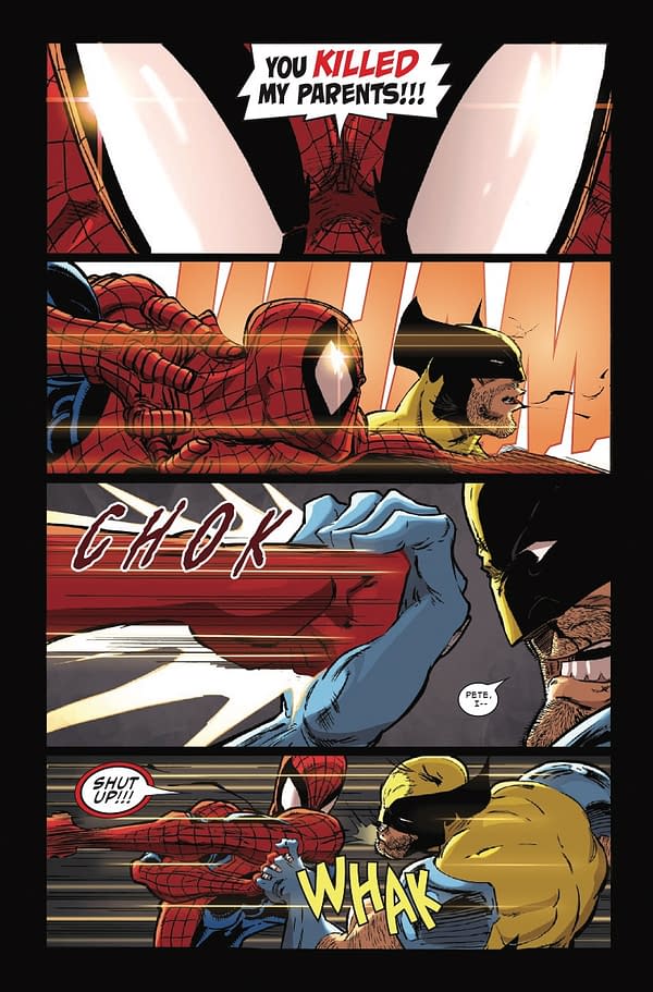 Interior preview page from SPIDER-MAN AND WOLVERINE #2 KAARE ANDREWS COVER