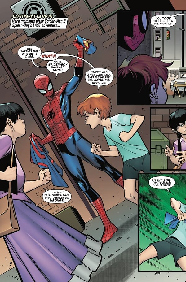 Interior preview page from SPIDER-BOY #20 PACO MEDINA COVER