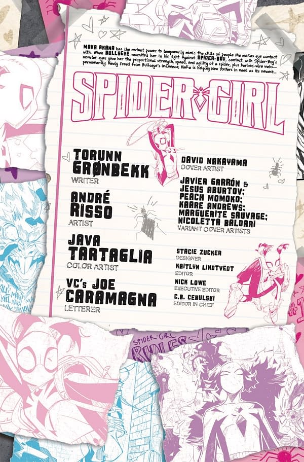 Interior preview page from SPIDER-GIRL #1 DAVID NAKAYAMA COVER