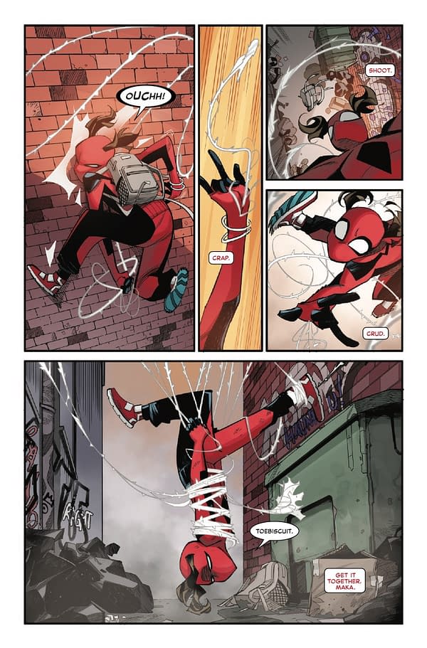 Interior preview page from SPIDER-GIRL #1 DAVID NAKAYAMA COVER