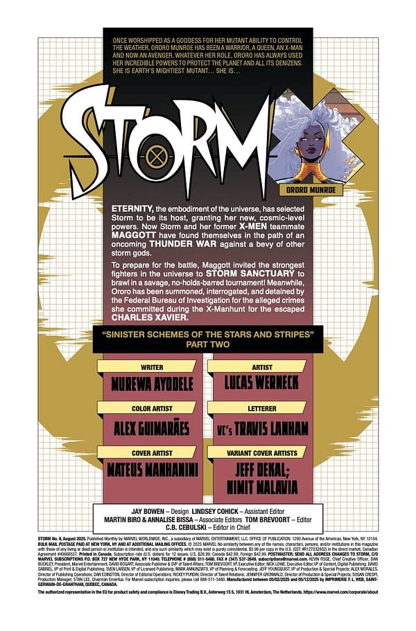 Interior preview page from STORM #9 MATEUS MANHANINI COVER