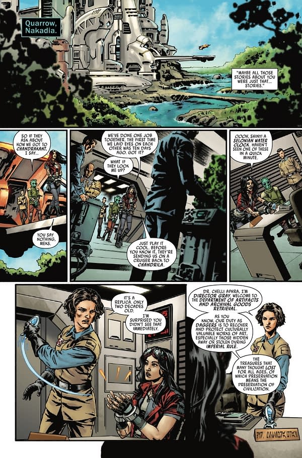 Interior preview page from STAR WARS: DOCTOR APHRA - CHAOS AGENT #1 E.J. SU COVER