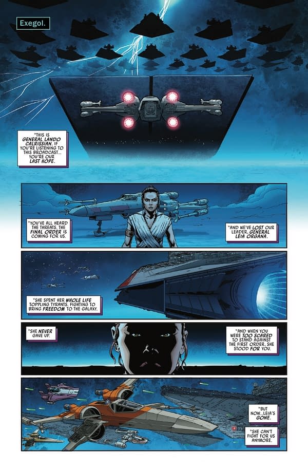 Interior preview page from STAR WARS: THE RISE OF SKYWALKER ADAPTATION #5 PHIL NOTO COVER