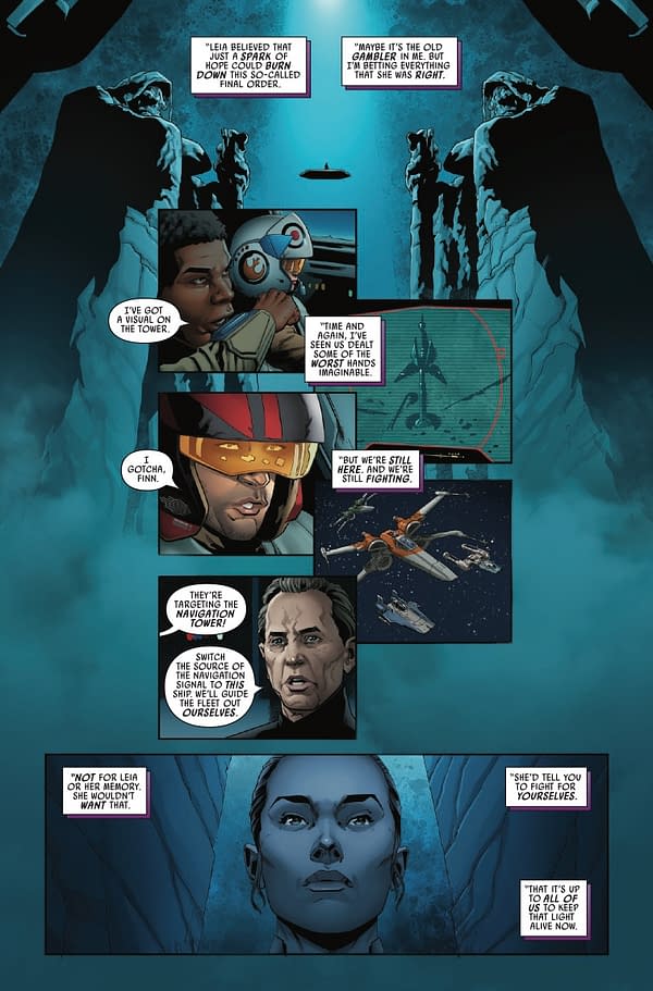 Interior preview page from STAR WARS: THE RISE OF SKYWALKER ADAPTATION #5 PHIL NOTO COVER