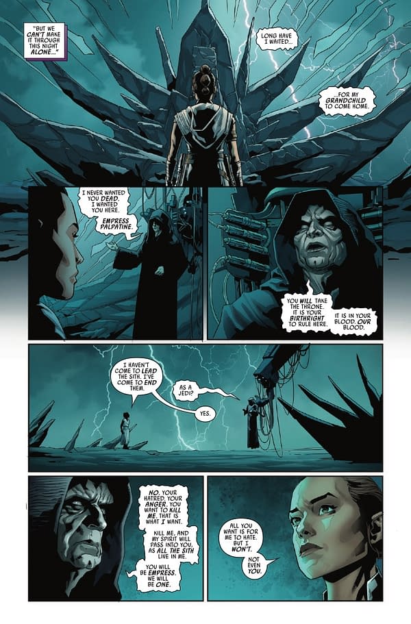 Interior preview page from STAR WARS: THE RISE OF SKYWALKER ADAPTATION #5 PHIL NOTO COVER