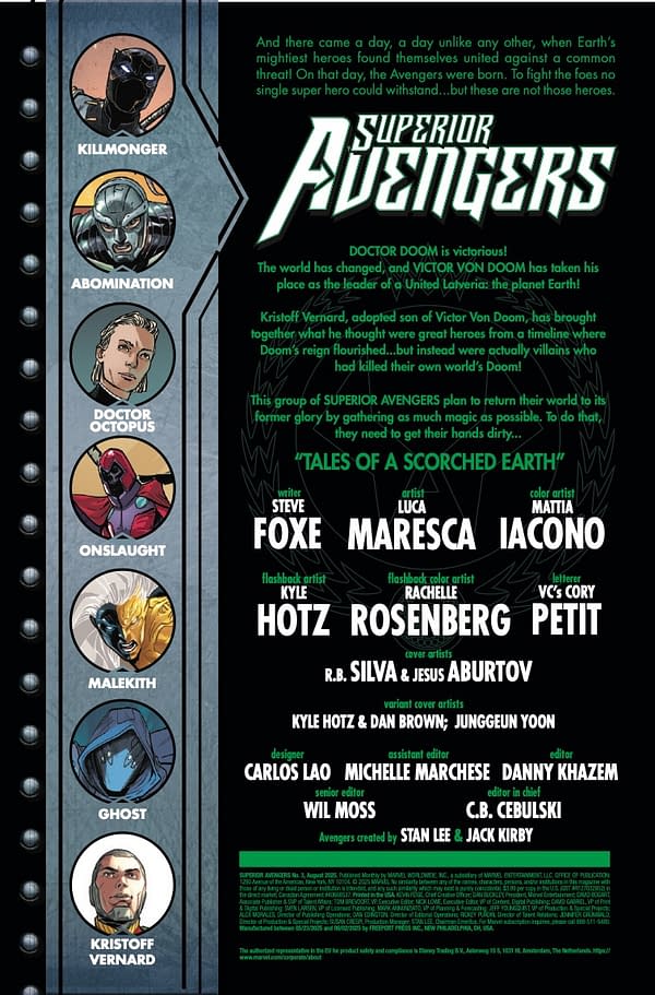 Interior preview page from SUPERIOR AVENGERS #3 R.B. SILVA COVER