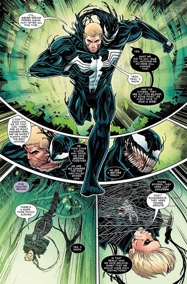 Interior preview page from SPIDER-VERSE VS. VENOMVERSE #2 LUCIANO VECCHIO COVER