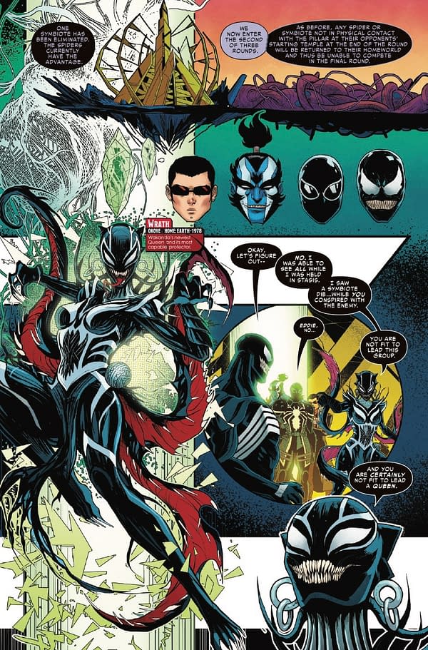 Interior preview page from SPIDER-VERSE VS. VENOMVERSE #2 LUCIANO VECCHIO COVER