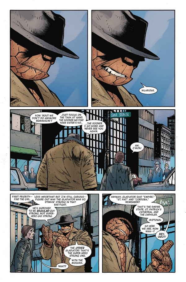 Interior preview page from THING #2 NICK BRADSHAW COVER