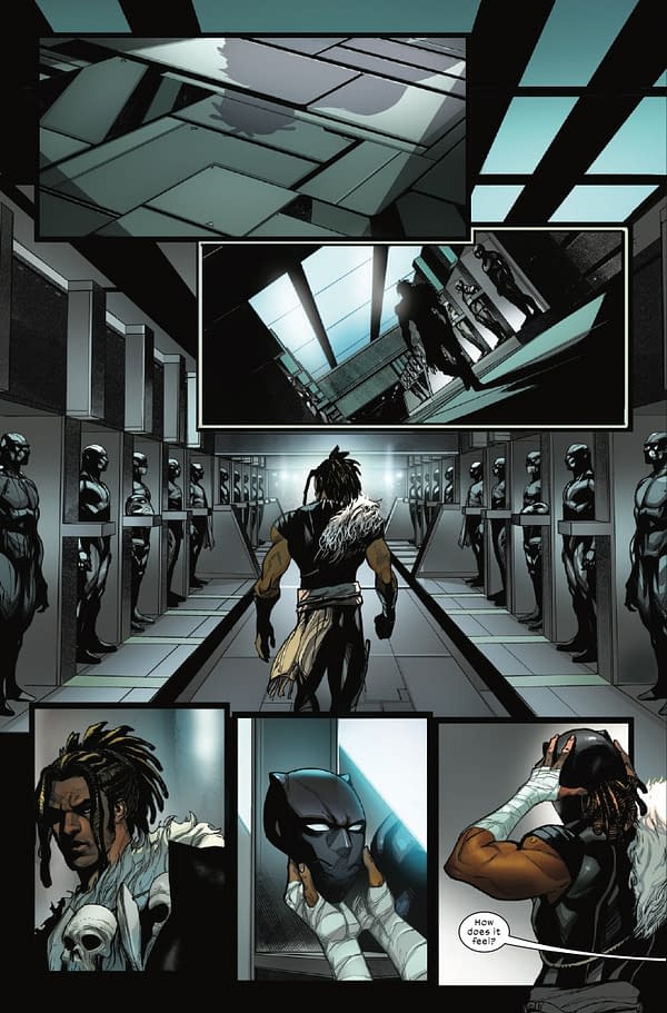 Interior preview page from ULTIMATE BLACK PANTHER #17 STEFANO CASELLI COVER