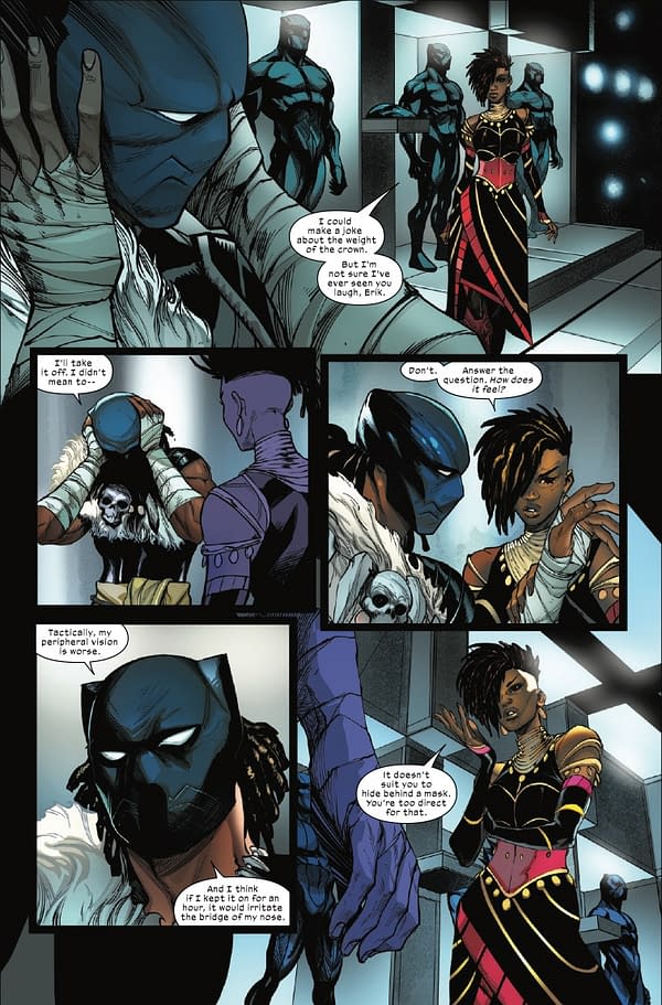 Interior preview page from ULTIMATE BLACK PANTHER #17 STEFANO CASELLI COVER