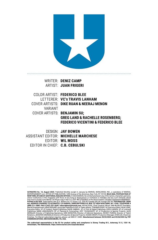 Interior preview page from ULTIMATES #13 DIKE RUAN COVER