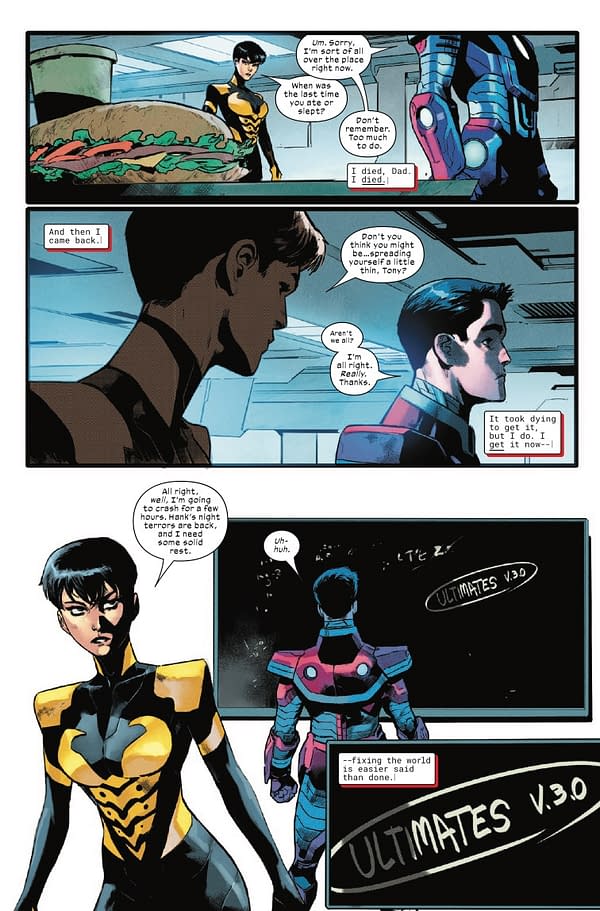 Interior preview page from ULTIMATES #13 DIKE RUAN COVER