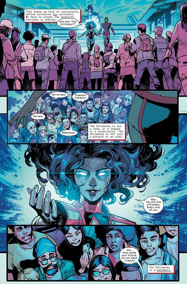 Interior preview page from ULTIMATES #13 DIKE RUAN COVER