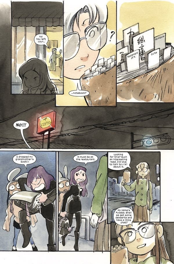 Interior preview page from ULTIMATE X-MEN #16 PEACH MOMOKO COVER