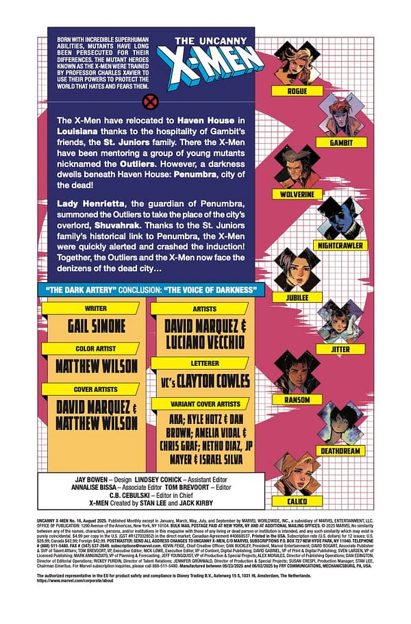 Interior preview page from UNCANNY X-MEN #16 DAVID MARQUEZ COVER