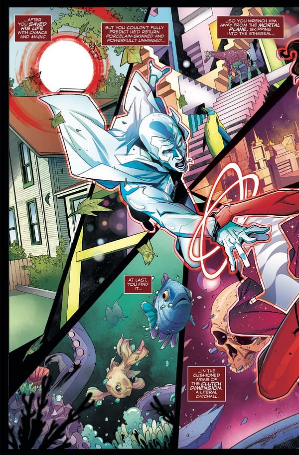 Interior preview page from VISION AND THE SCARLET WITCH #2 RUSSELL DAUTERMAN COVER