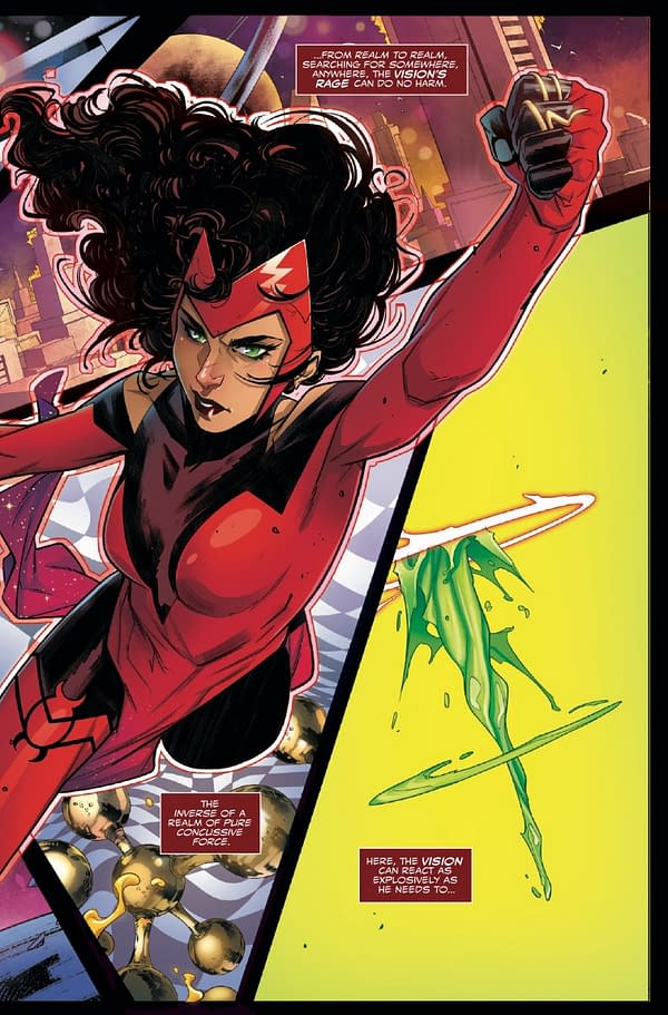 Interior preview page from VISION AND THE SCARLET WITCH #2 RUSSELL DAUTERMAN COVER