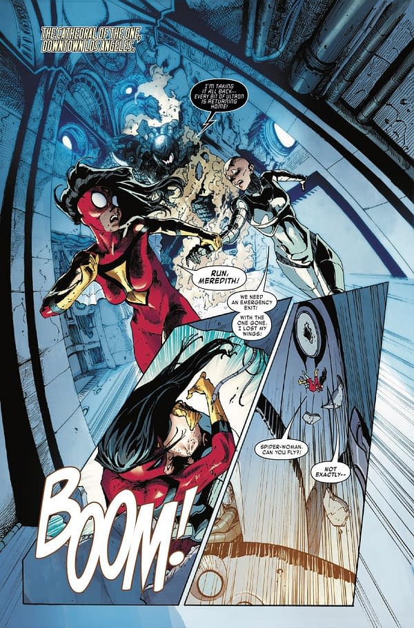 Interior preview page from WEST COAST AVENGERS #8 BEN HARVEY COVER